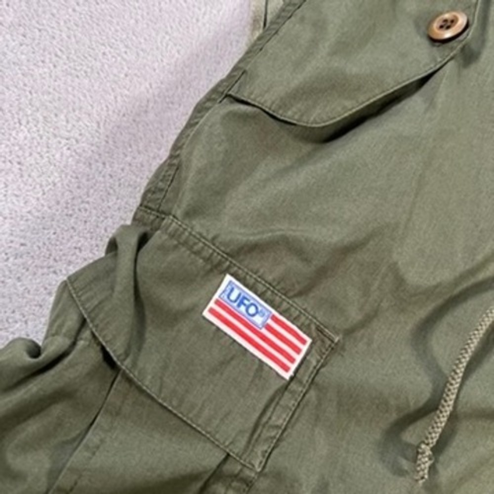 Vintage 90s UFO Parachute Cargo Pants Men's Size XL Green Baggy Rave Grunge Y2K - Picture 14 of 16